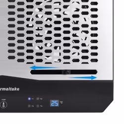 Thermaltake CL-N002-PL12BL-A base di raffreddamento per laptop 1300 Giri/min Alluminio, Nero - Vista aggiuntiva 6