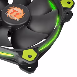 Thermaltake Riing 14 Case per computer Ventilatore 14 cm Nero, Verde - Vista aggiuntiva 4