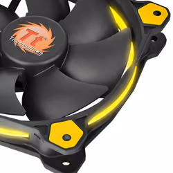 Thermaltake Riing 14 Case per computer Ventilatore 14 cm Nero, Giallo - Vista aggiuntiva 4