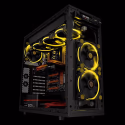 Thermaltake Riing 14 Case per computer Ventilatore 14 cm Nero, Giallo - Vista aggiuntiva 6