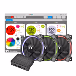 Thermaltake CL-F051-PL14SW-A sistema di raffreddamento per computer Case per computer Ventilatore 14 cm - Vista aggiuntiva 7