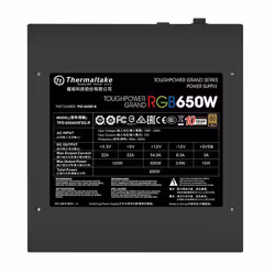 Thermaltake Toughpower Grand RGB alimentatore per computer 650 W 24-pin ATX ATX Nero