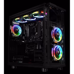 Thermaltake CL-F056-PL14SW-A sistema di raffreddamento per computer Case per computer Ventilatore 14 cm Grigio - Vista aggiuntiva 7