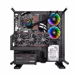 Thermaltake Floe Riing RGB 240 TT Premium Edition Processore Raffreddatore di liquidi tutto in uno 12 cm Nero - Vista aggiuntiva 7