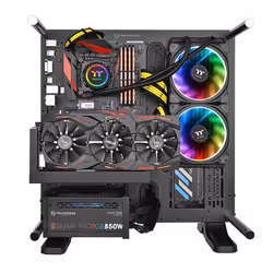Thermaltake Floe Riing RGB 280 TT Case per computer Raffreddatore di liquidi tutto in uno 14 cm Nero - Vista aggiuntiva 7