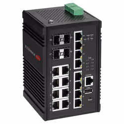 Edimax IGS-5416P switch di rete Gestito Gigabit Ethernet (10/100/1000) Supporto Power over Ethernet (PoE) Nero - Vista aggiuntiva 4