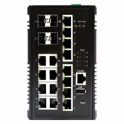 Edimax IGS-5416P switch di rete Gestito Gigabit Ethernet (10/100/1000) Supporto Power over Ethernet (PoE) Nero - Vista aggiuntiva 5