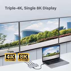 Edimax TD-405BP replicatore di porte e docking station per laptop Cablato Thunderbolt 4 - Vista aggiuntiva 5