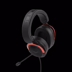 ASUS TUF Gaming H3 Auricolare Cablato A Padiglione Nero, Rosso