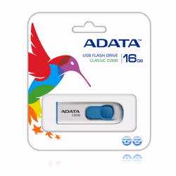 ADATA C008 unità flash USB 16 GB USB tipo A 2.0 Blu, Bianco