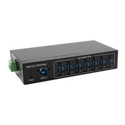 EXSYS EX-11227HMVS hub di interfaccia USB 3.2 Gen 1 (3.1 Gen 1) Type-B 5000 Mbit/s Nero