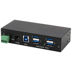 EXSYS EX-11244HMS hub di interfaccia USB 3.2 Gen 1 (3.1 Gen 1) Type-B 5000 Mbit/s Nero