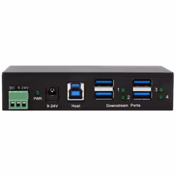 EXSYS EX-11244HMS hub di interfaccia USB 3.2 Gen 1 (3.1 Gen 1) Type-B 5000 Mbit/s Nero - Vista aggiuntiva 3