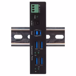 EXSYS EX-11244HMS hub di interfaccia USB 3.2 Gen 1 (3.1 Gen 1) Type-B 5000 Mbit/s Nero - Vista aggiuntiva 4