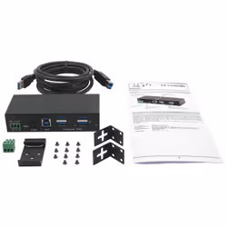 EXSYS EX-11244HMS hub di interfaccia USB 3.2 Gen 1 (3.1 Gen 1) Type-B 5000 Mbit/s Nero - Vista aggiuntiva 5