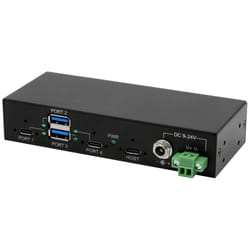 EXSYS EX-11295HMS hub di interfaccia USB 3.2 Gen 2(3.1 Gen 2) Type-B 10000 Mbit/s Nero