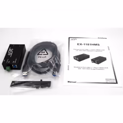 EXSYS EX-1181HMS hub di interfaccia USB 3.2 Gen 1 (3.1 Gen 1) Type-B 5000 Mbit/s Nero - Vista aggiuntiva 3