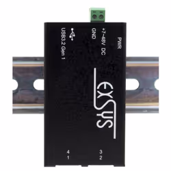 EXSYS EX-1181HMS hub di interfaccia USB 3.2 Gen 1 (3.1 Gen 1) Type-B 5000 Mbit/s Nero - Vista aggiuntiva 4