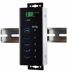 EXSYS EX-1185HMVS-WT, USB 3.2 Gen 1 (3.1 Gen 1) Type-B, USB 3.2 Gen 1 (3.1 Gen 1) Type-A, 5000 Mbit/s, Nero, dC, 122 mm