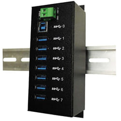 EXSYS EX-1187HMVS hub di interfaccia 5000 Mbit/s Nero