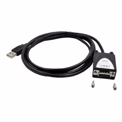 EXSYS EX-1311-2, Nero, 1,8 m, USB tipo A, DB-9, Maschio, Maschio