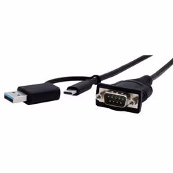 EXSYS EX-23001 cavo seriale Nero 0,5 m USB Type-A/USB Type-C DB-9 - Vista aggiuntiva 2