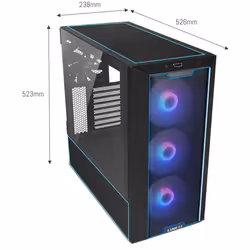 Lian Li LANCOOL III Midi Tower Nero, Trasparente - Vista aggiuntiva 6