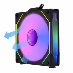 Lian Li UF-RSLIN120-1B sistema di raffreddamento per computer Case per computer Ventilatore 12 cm Nero 1 pz - Vista aggiuntiva 5