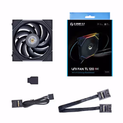 Lian Li 12TL1B sistema di raffreddamento per computer Case per computer Ventilatore 12 cm Nero 1 pz - Vista aggiuntiva 3