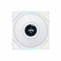 Lian Li 12TLLCD1W sistema di raffreddamento per computer Case per computer Ventilatore 12 cm Bianco 1 pz