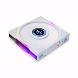 Lian Li 12TLLCD1W sistema di raffreddamento per computer Case per computer Ventilatore 12 cm Bianco 1 pz