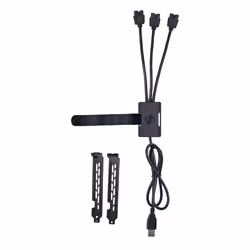 Lian Li PW-U2TPAB, USB tipo A, 3 x IDC (9 pin), Maschio, Maschio, Dritto, Dritto