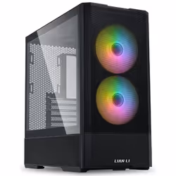 Lian Li Lancool 207, Midi Tower, PC, Nero, ATX, micro ATX, Mini-ITX, Acciaio, Vetro temperato, Gaming