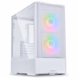 Lian Li Lancool 207, Midi Tower, PC, Bianco, ATX, micro ATX, Mini-ITX, Acciaio, Vetro temperato, Gaming