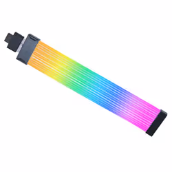Lian Li Strimer Wireless, 12+4 pin, Nero, Trasparente, Silicone, Elastomero Termoplastico (TPE), 0,34 m, 1 pz