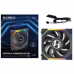 Lian Li UNI FAN SL Wireless LCD 120, Ventilatore, 12 cm, Nero