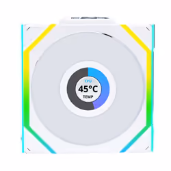 Lian Li UNI FAN SL Wireless LCD 120 Case per computer Ventilatore 12 cm Bianco 3 pz - Vista aggiuntiva 5