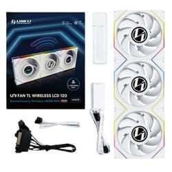 Lian Li 12TLLCD1W3W sistema di raffreddamento per computer Case per computer Ventilatore 12 cm Bianco