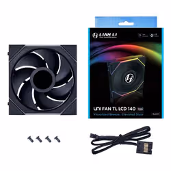 Lian Li Uni Fan TL LCD Case per computer, Processore Ventilatore 14 cm Nero 1 pz - Vista aggiuntiva 4