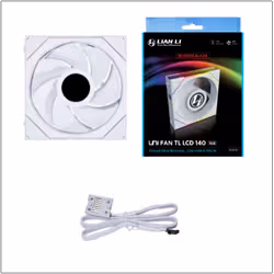 Lian Li Uni Fan TL LCD Case per computer, Processore Ventilatore 14 cm Bianco 1 pz - Vista aggiuntiva 3