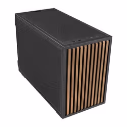 Lian Li B4-mATX Wood Mini Tower Nero, Legno - Vista aggiuntiva 2
