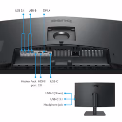 BenQ PD2705U 27" 4K Ultra HD LED Nero - Vista aggiuntiva 4