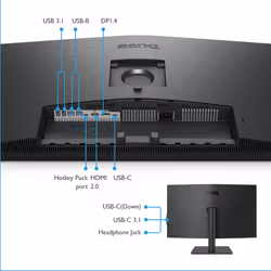 BenQ PD3205U 31.5" 4K Ultra HD LCD Nero - Vista aggiuntiva 4