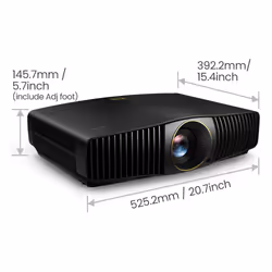 BenQ W5800 videoproiettore Proiettore a raggio standard 2600 ANSI lumen DLP UHD 4K (3840x2160) Compatibilità 3D Nero - Vista aggiuntiva 4