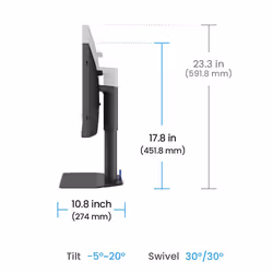 BenQ SW242Q 24.1" 2560 x 1600 Pixel WQXGA LED Nero - Vista aggiuntiva 5