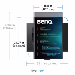 BenQ RD280UA 28.2" 4K Ultra HD Nero - Vista aggiuntiva 7