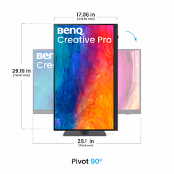 BenQ PV3250U Monitor 31,5 pollici 4K UHD IPS 120 Hz 5 ms Nero - Vista aggiuntiva 4