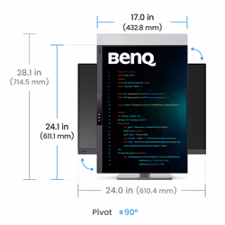 BenQ RD280UG Monitor PC 71,6 cm (28.2") 3840 x 2560 Pixel 4K Ultra HD Nero - Vista aggiuntiva 7