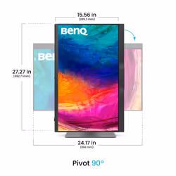 BenQ PD2770U Monitor PC 68,6 cm (27") 3840 x 2160 Pixel 4K Ultra HD LCD Nero - Vista aggiuntiva 5
