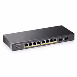 Zyxel GS1900-10HP Gestito L2 Gigabit Ethernet (10/100/1000) Supporto Power over Ethernet (PoE) 1U Nero - Vista aggiuntiva 4